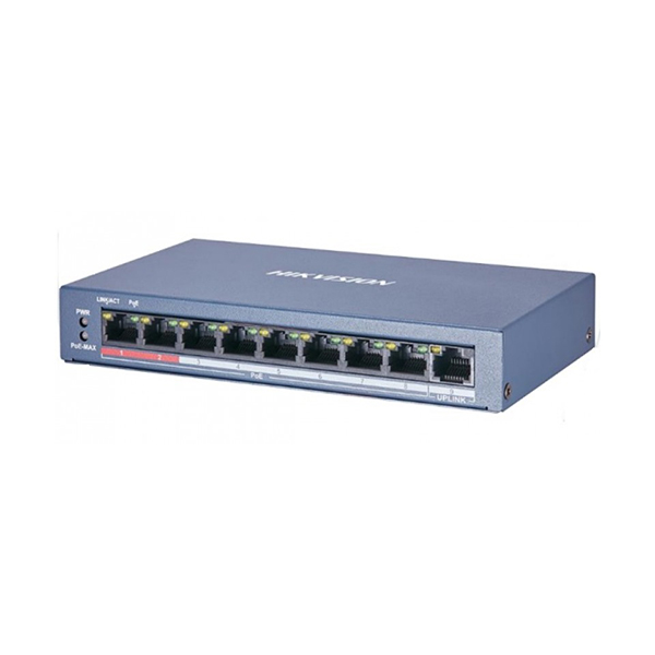 Hikvision 8-Port 100 Mbps Unmanaged PoE Switch