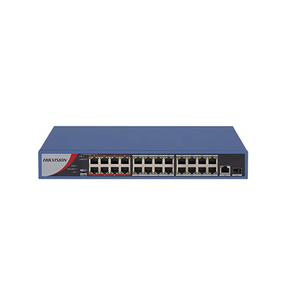Hikvision 24-Port 100 Mbps Unmanaged PoE Switch