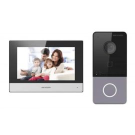 IP video intercom kit for villa or house, only one call button, 1pc DS-KV6113-WPE1, 1pc DS-KH6320-WTE1, 2pcs PSU